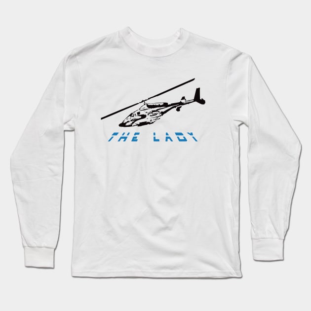 the lady/airwolf Long Sleeve T-Shirt by rogerkat